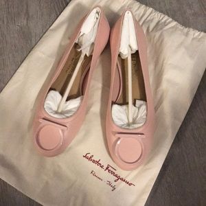 Authentic salvatore ferragamo flat shoes